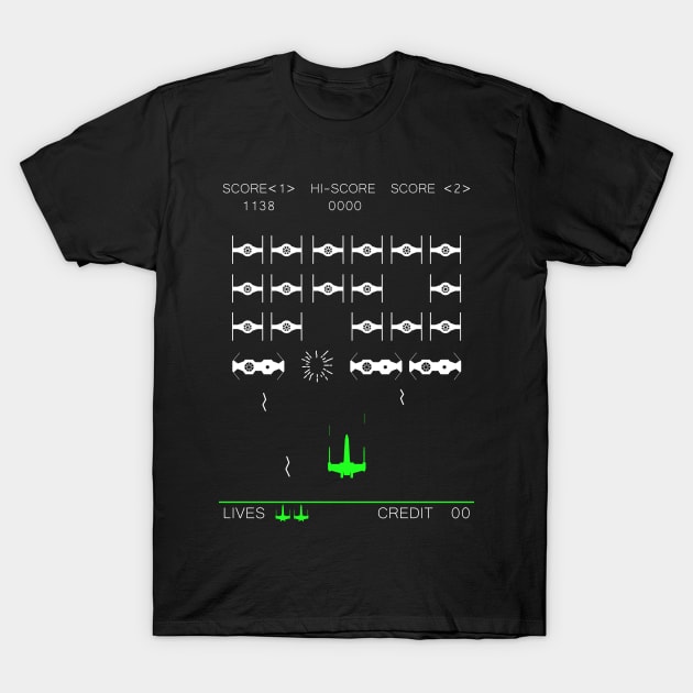 Space Invaders Mashup - Retro Shirt T-Shirt by HelloGreedo